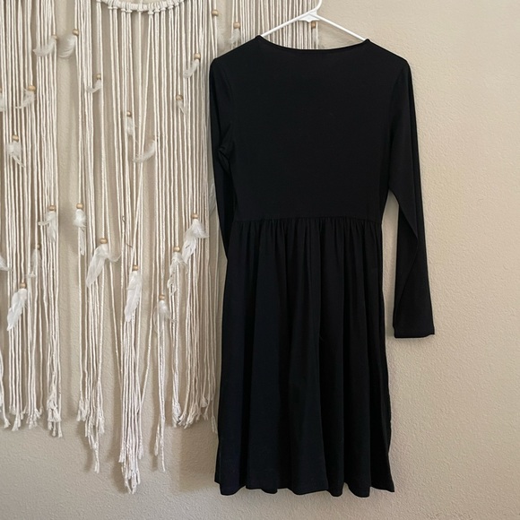 NWT Black Long Sleeve Button Down Midi Dress- Size Small - Picture 6 of 8